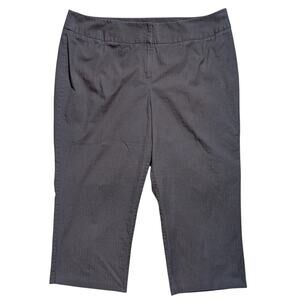 i.e. Woman Ladies Sz 20 Cropped 100% Cotton Dress Pants Brown